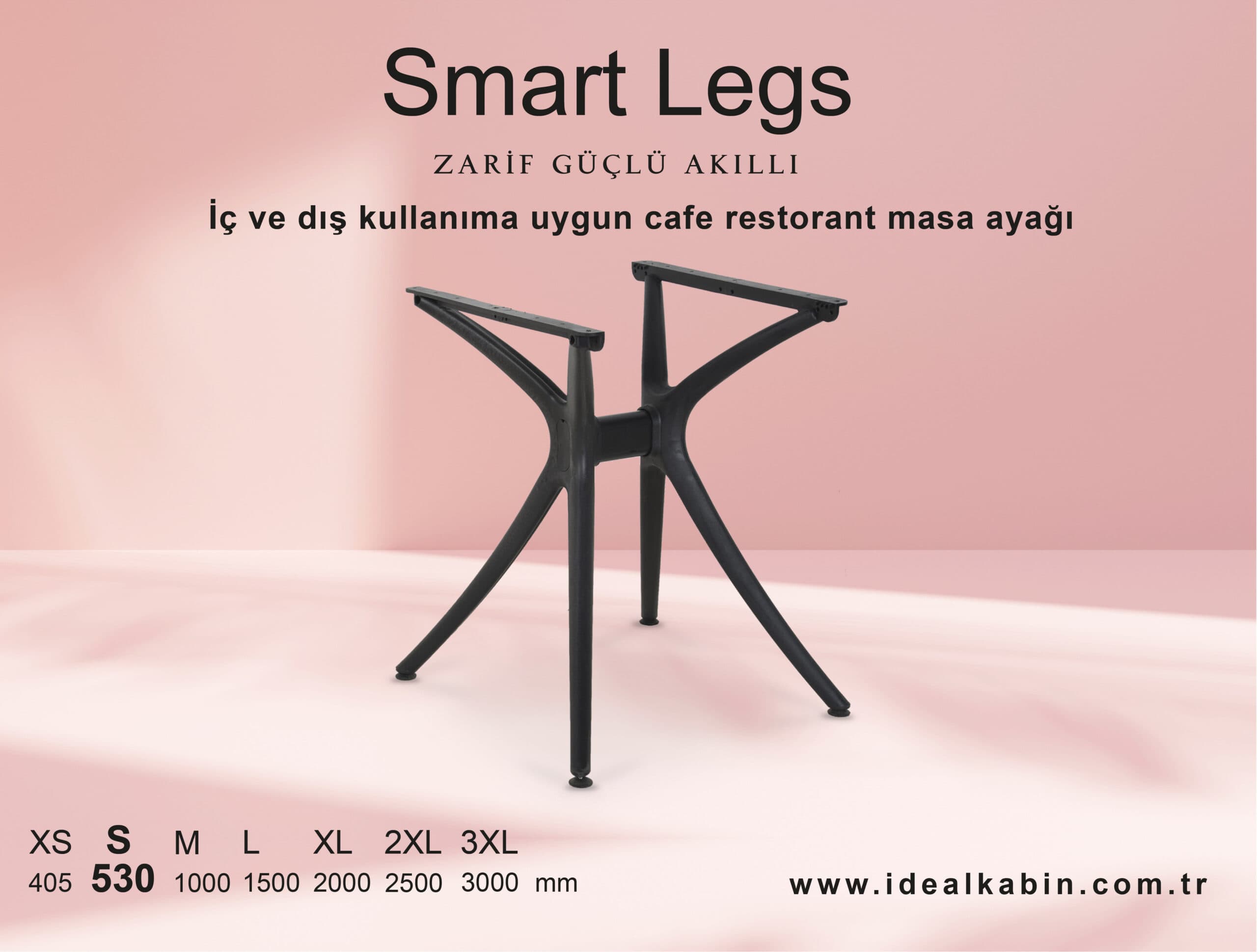 Smart Legs Masa Ayakları Teknik Çizimi