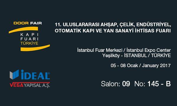 İdeal Kabin Uluslararası Kapı Fuarı 2017'de!